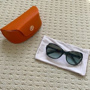 Tory Burch Green Tortoise Sunglasses